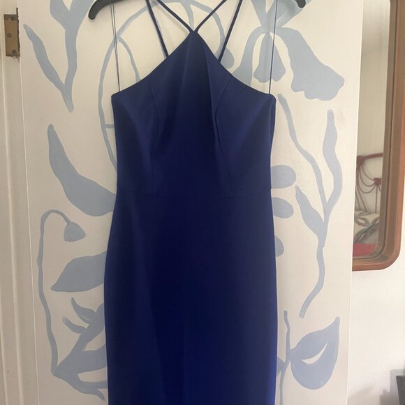 Liv Foster Twill Halter Mermaid Gown Size 2, NWOT never worn! - Picture 4 of 7